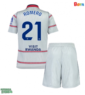 Atletico Madrid Cristian Romero #21 Replika Babytøj Tredje sæt Børn 2026-27 Kortærmet (+ Korte bukser)